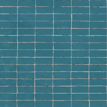 Mosaic House Moroccan tile Breeze ST 28 Teal  solid zellige, mosaic, zellij, field, pattern, glaze, simple, classic, bricks 